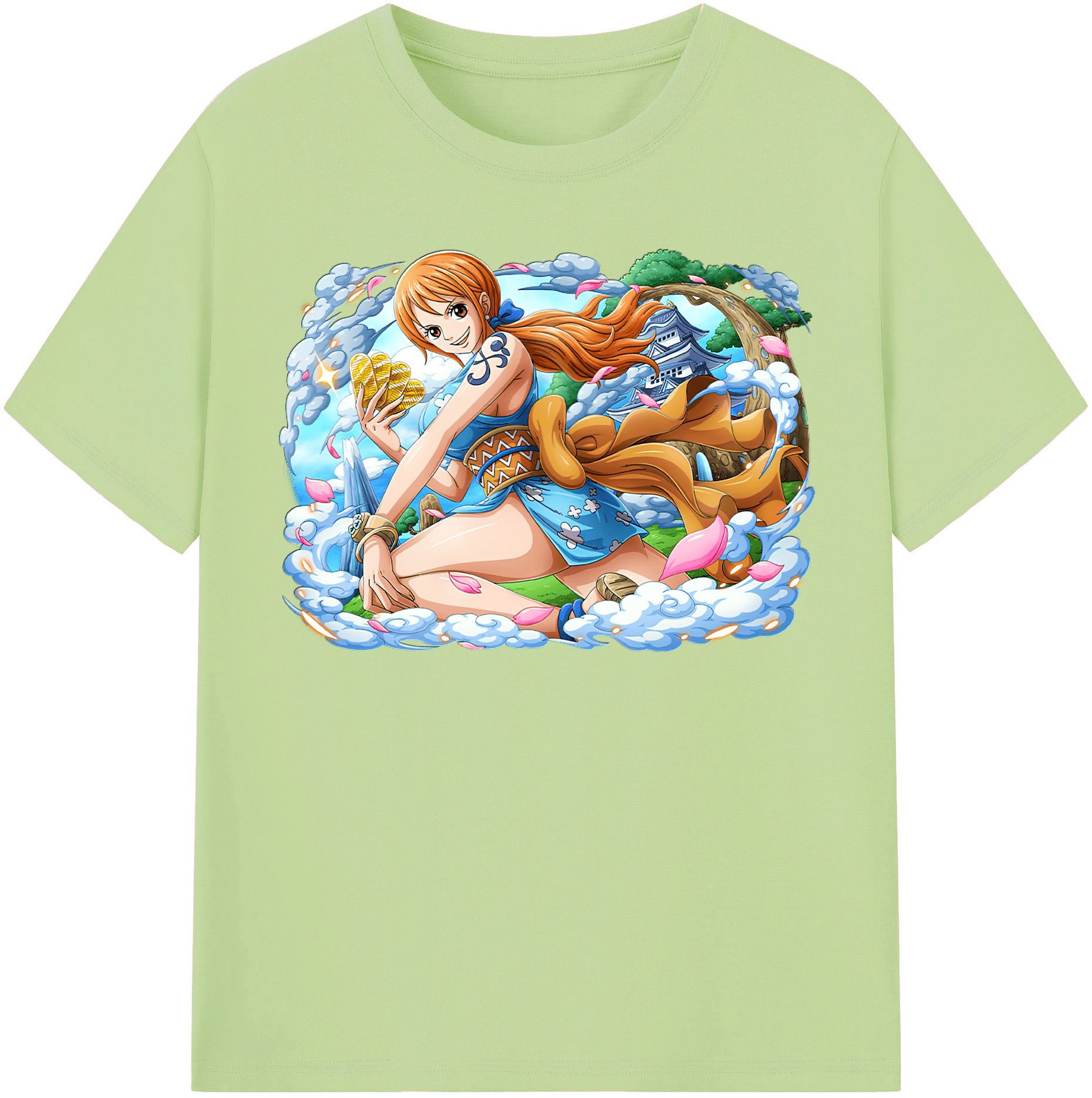 ワンピース ナミ ONE PIECE Nami 綿100％半袖Tシャツ（フロントプリント）